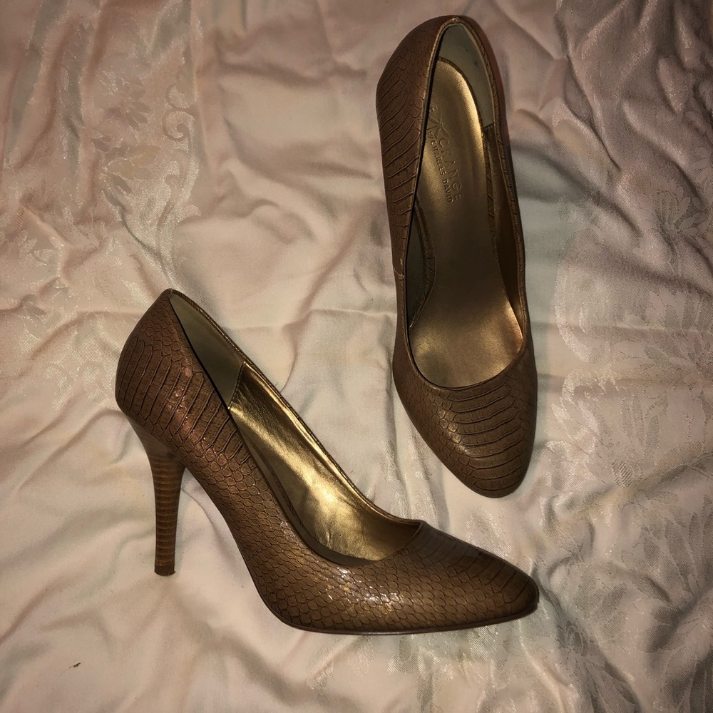 Gold heels